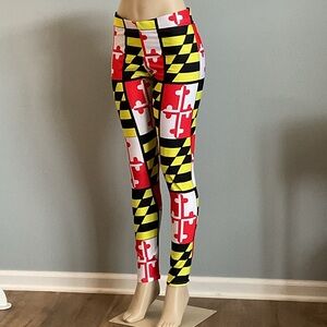 New Maryland Flag Leggings - Size L (12-16)
